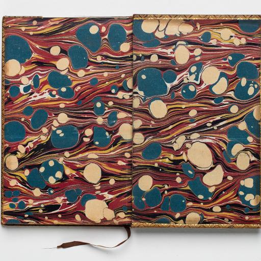 A book with colorful patterns