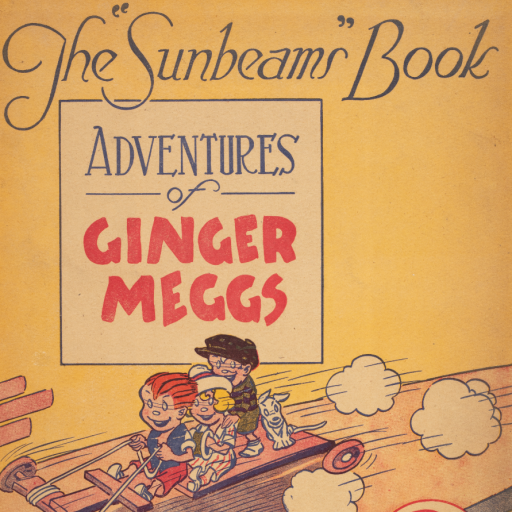 Ginger Meggs comic cover showing children riding cart