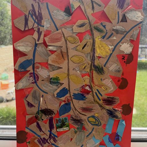 Collage of paper